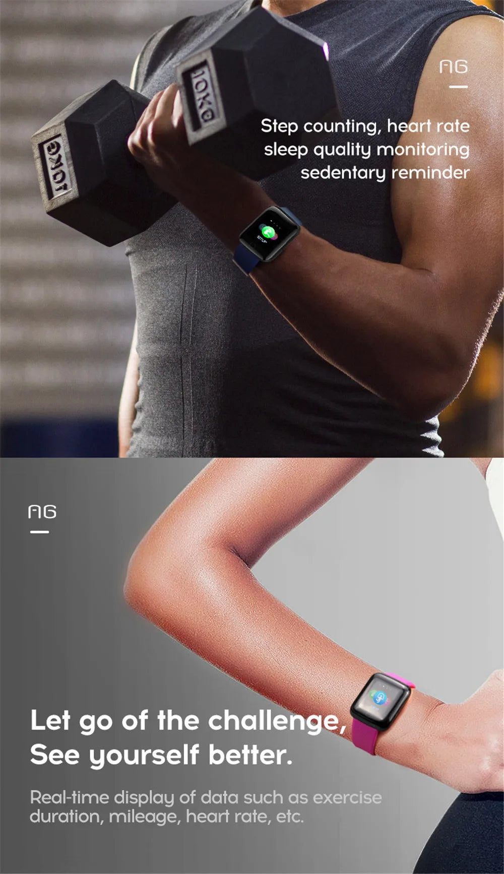 Smartwatch Fitness Tracker with Music Control and Pedometer - Smarsty