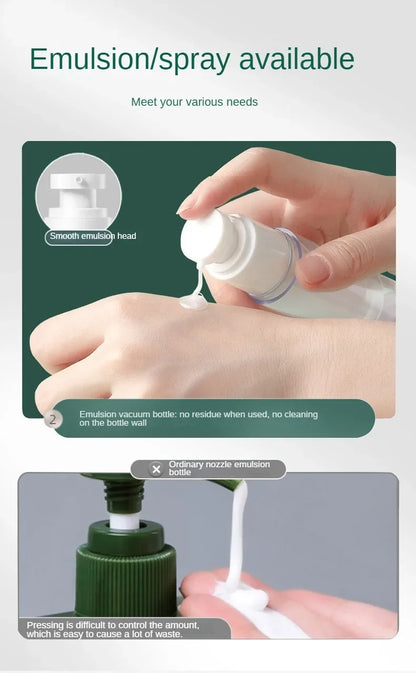 Clear Airless Cosmetic Cream Pump Bottle Travel Size Dispenser - Smarsty