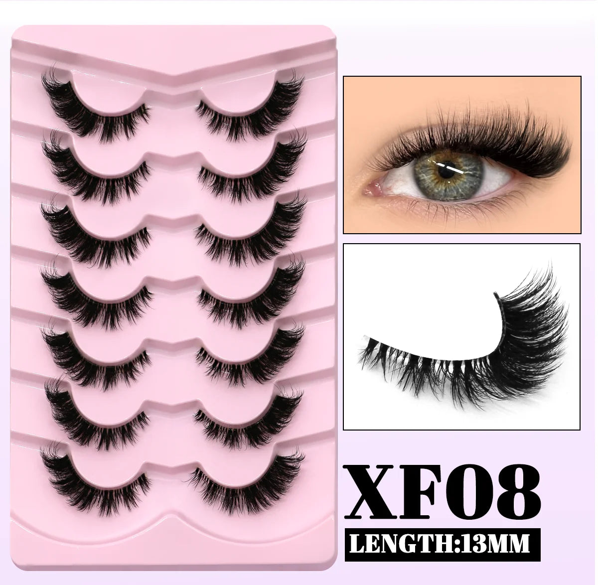 GROINNEYA Winged Cat Eye Faux Mink Lashes - Smarsty