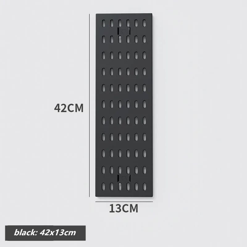 Punch-free Hole Board Vertical Desktop Wall Hanging Office Desk Storage Shelf Reading Room Desktop kitchen Bathroom Storage Rack by Smarsty