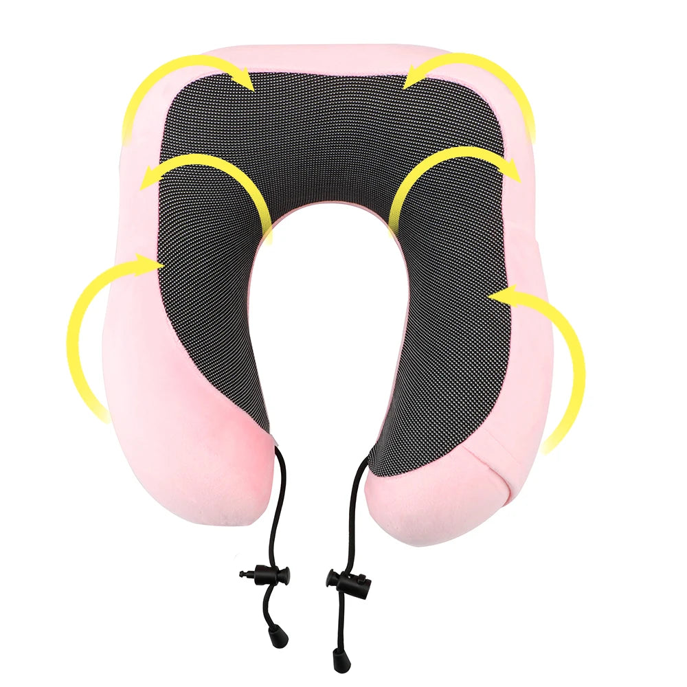 Soft Memory Foam Travel Neck Pillow with U Shape Design - Smarsty