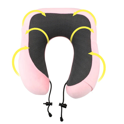 Soft Memory Foam Travel Neck Pillow with U Shape Design - Smarsty