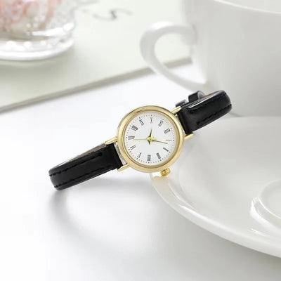 Fashionable Women's Quartz Watch with Leather Band - Smarsty