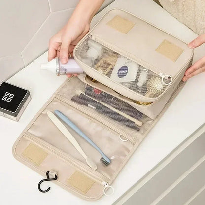 Travel Makeup Bag Waterproof Toiletries Organizer High Quality Women Neceser Bathroom Hook Wash Pouch Hook Makeup Storage Bag - Smarsty