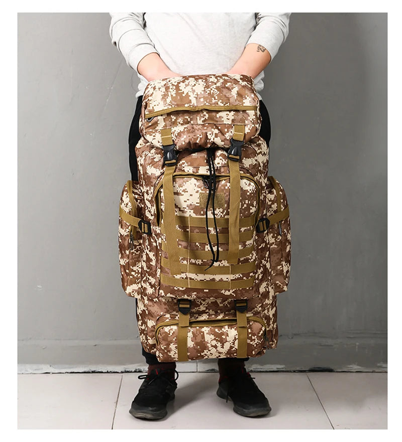 Rilibegan Men Travel Backpack Tactical Climbing Outdoor Hiking Camouflage Multifunctional Bag Men Backpack - Smarsty