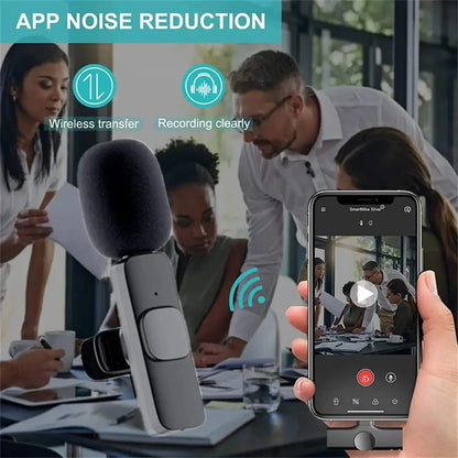 Wireless Lavalier Microphone for iPhone and Android - Smarsty