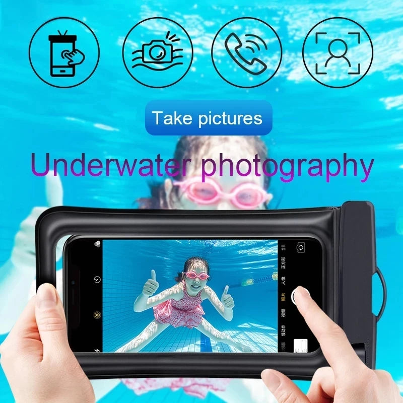 Smarsty IP68 Universal Waterproof Phone Case With Clear Touch -