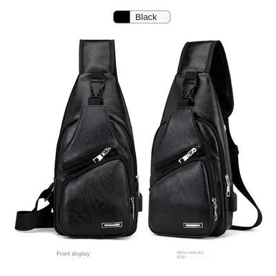 Mens USB Chest Bag With Portable Charging Crossbody - Smarsty