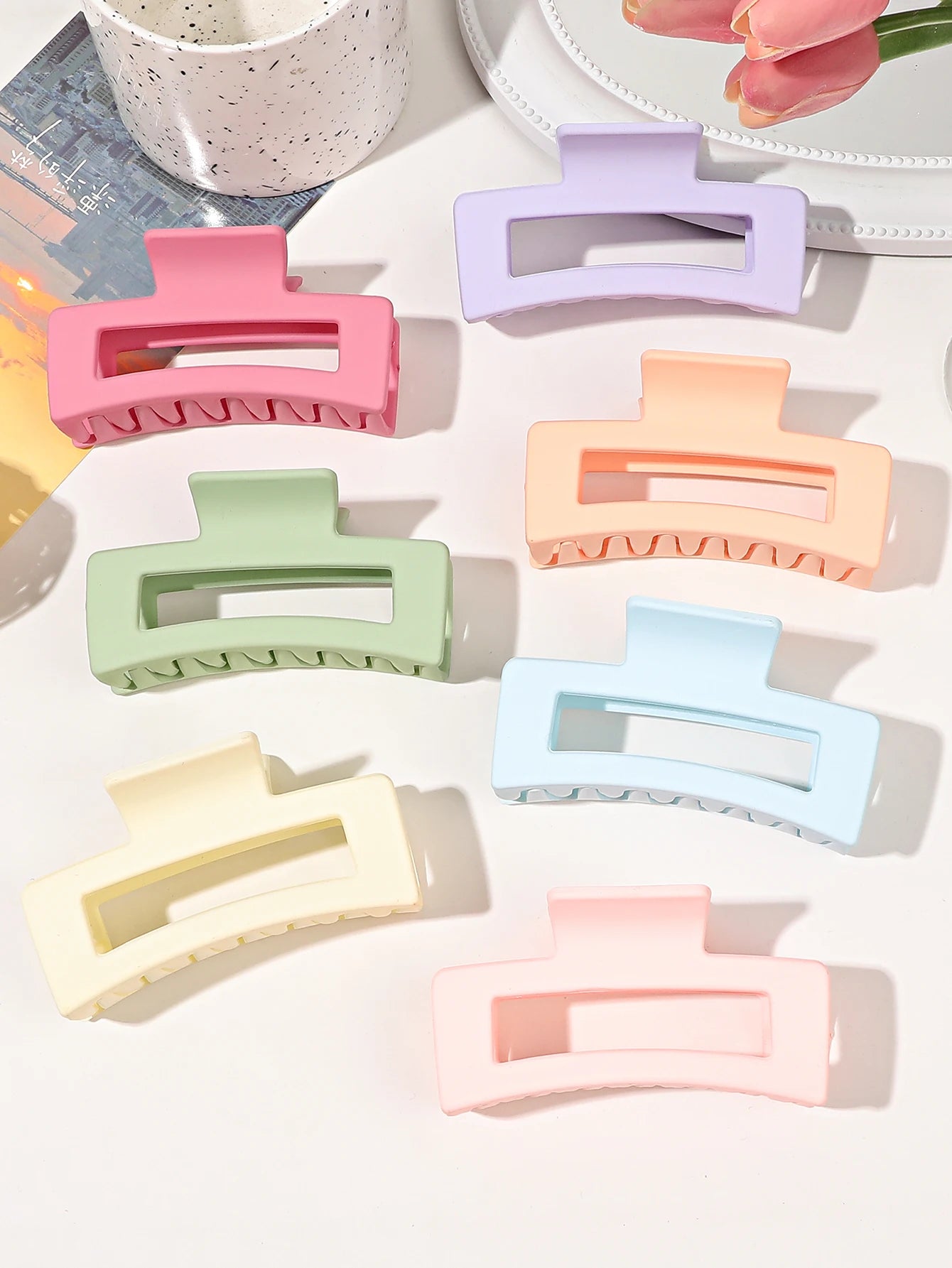 Hair Claw Clips Strong Hold Nonslip For Thick Hair - Smarsty