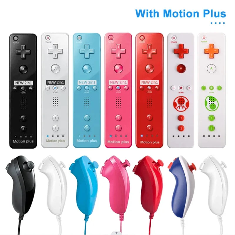 Nunchuck Controller Set with Motion Plus for Wii - Smarsty