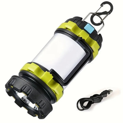 Rechargeable LED Camping Light 1000LM Lantern Flashlight 6 Modes 4000mAh Power Bank for Power Outage Hurricane Outdoor Hiking