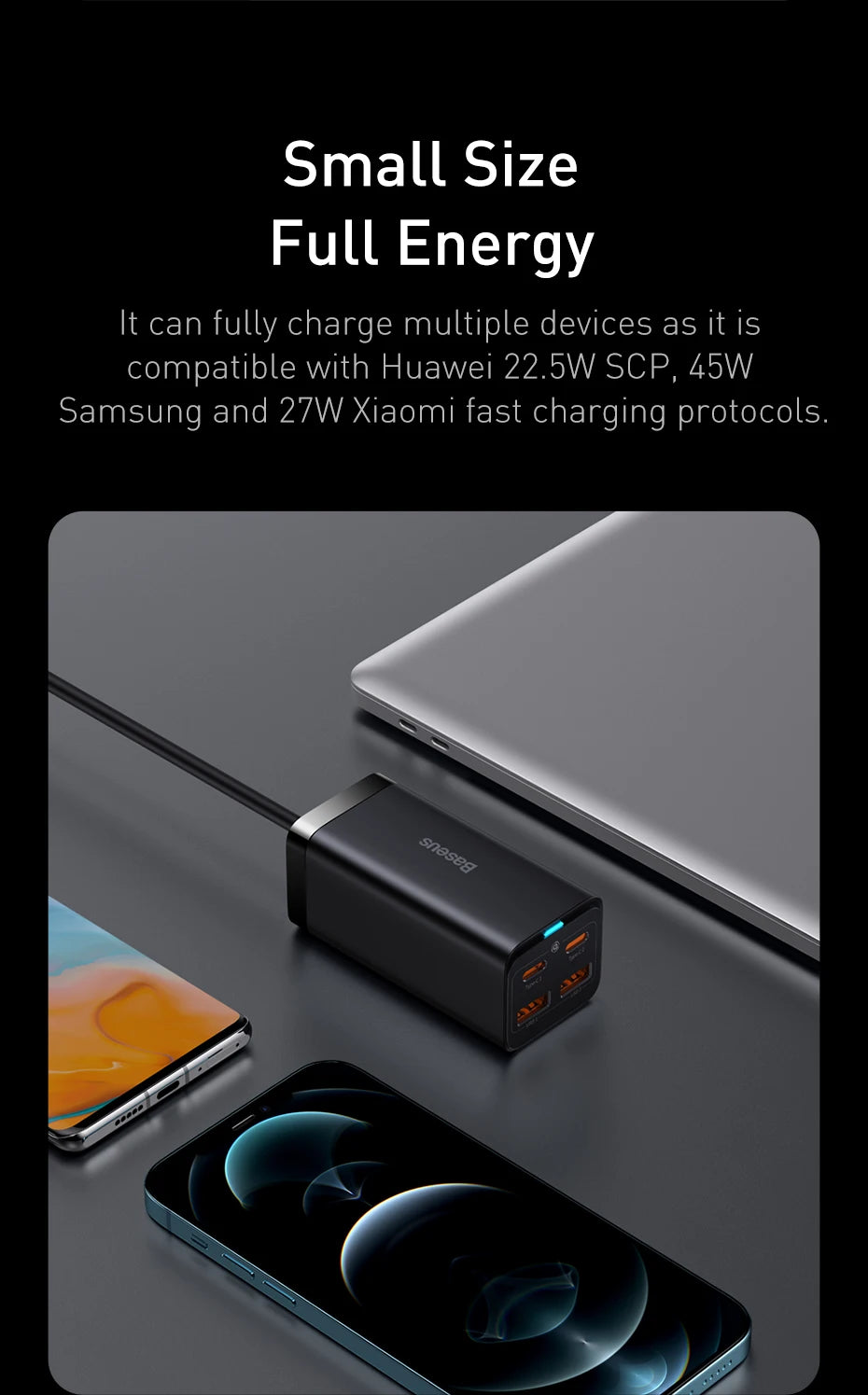 GaN3 Desktop Charger 100W 65W USB C PD Multiport Charger - Smarsty