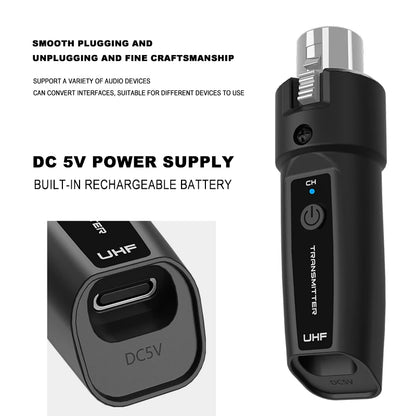 BOMGE Wireless Microphone Adapter System for Dynamic Sound - Smarsty
