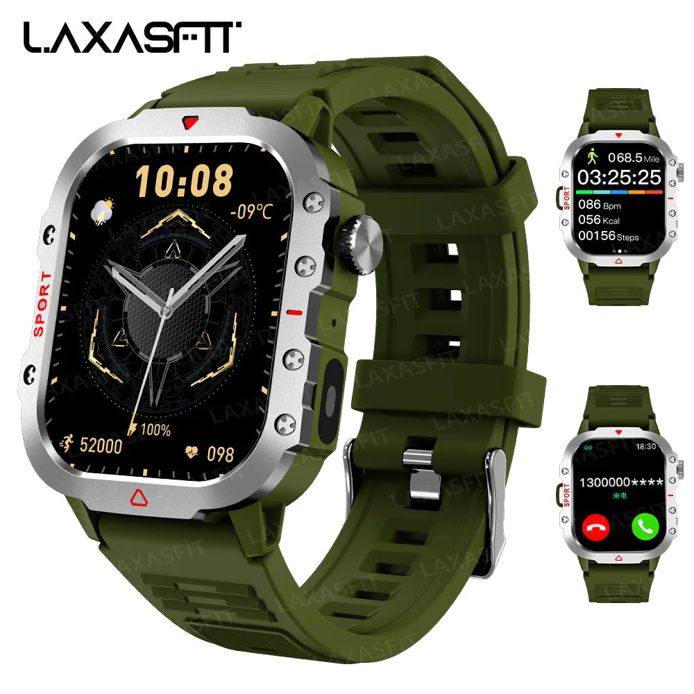 LAXASFIT Men Sports Smart Watch with Blood Oxygen Monitor - Smarsty