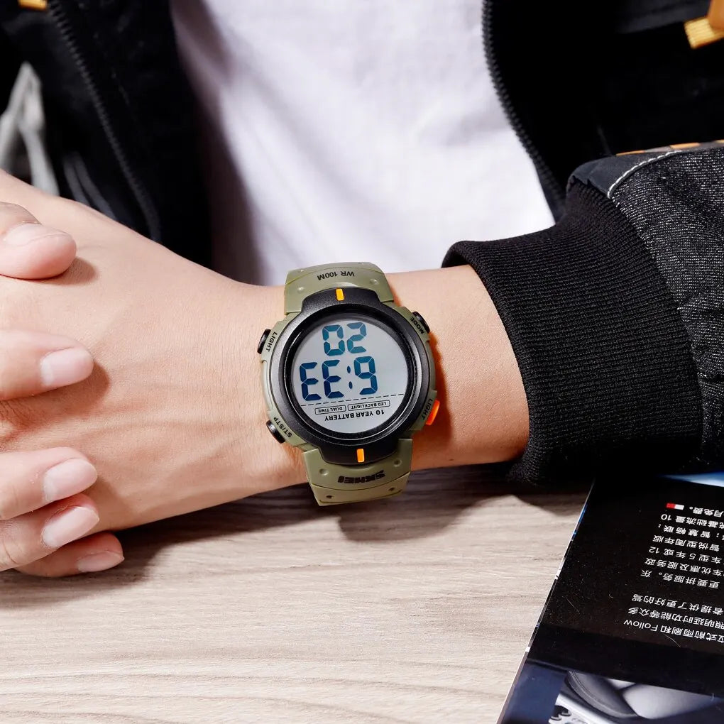 Waterproof Digital Sport Watch with 10 Year Battery Life - Smarsty
