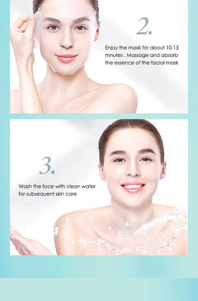 Hyaluronic Acid Hydrating Facial Mask 10 Pack - Smarsty