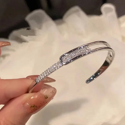 Twisted Stainless Steel Cuff Bracelet Durable Fashion Jewelry - Smarsty