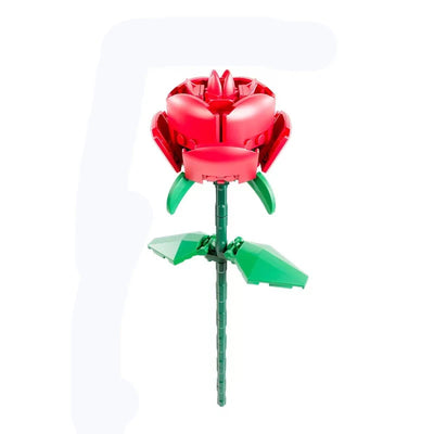 13 Styles Pretty Flower Building Blocks Rose Valentine's Lavender Peach Lily Of The Valley Tulip Bricks DIY Home Ornaments by Smarsty