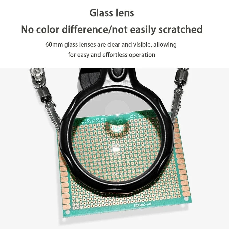 Lighted Magnifying Glass Repair Tool for Mobile Devices - Smarsty