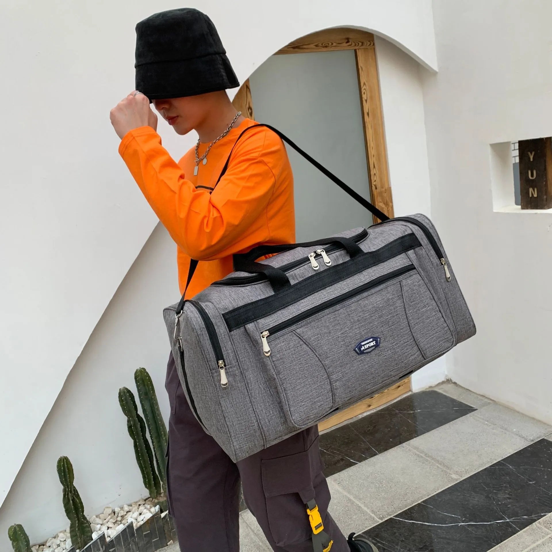 Oxford Waterproof Travel Bag For Men Large Capacity Duffle - Smarsty