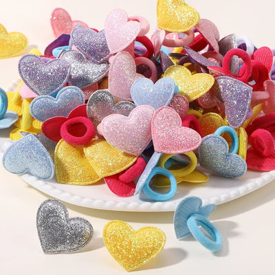 Cute Girls Hair Ties Soft No Harm Ponytail Holders 10Pack - Smarsty