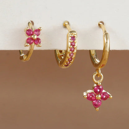 3PCS Stainless Steel Dangle Earrings Set for Women - Smarsty