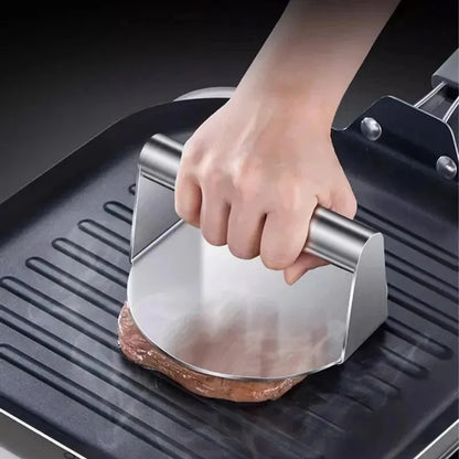 1pc Stainless Steel Hamburg Meat Press Hamburger Press Kitchen Gadgets Meat Pie Make Kitchen Accessories Cooking Accessories