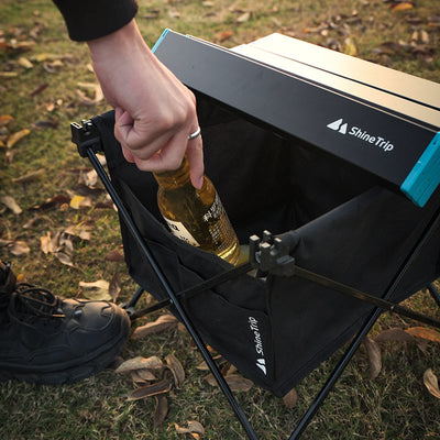 Outdoor Camping Storage Bag Large Capacity 600D Waterproof Oxford Foldable Bag with Front Pocket for Beach Table Accessories