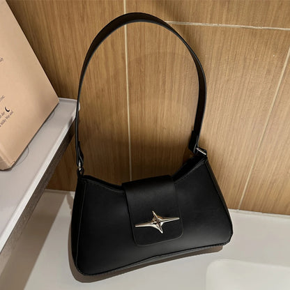 Y2K Small PU Leather Shoulder Bag For Women Daily Use - Smarsty