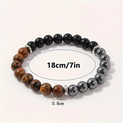 Triple Protection Gemstone Bracelet for Strength and Balance - Smarsty