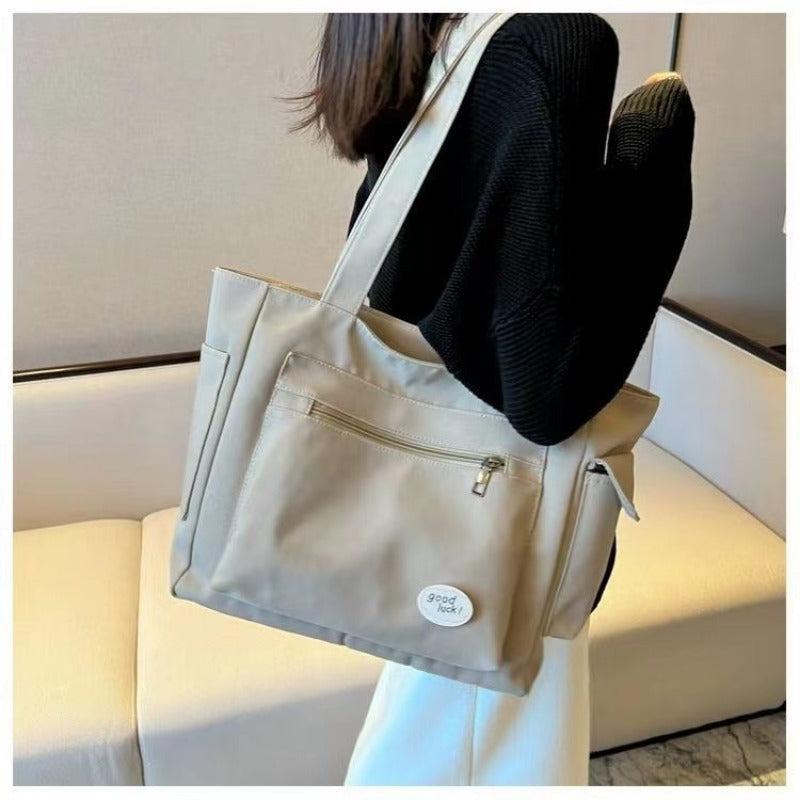 Women Canvas Tote Bag Large Capacity Shoulder Handbag - Smarsty