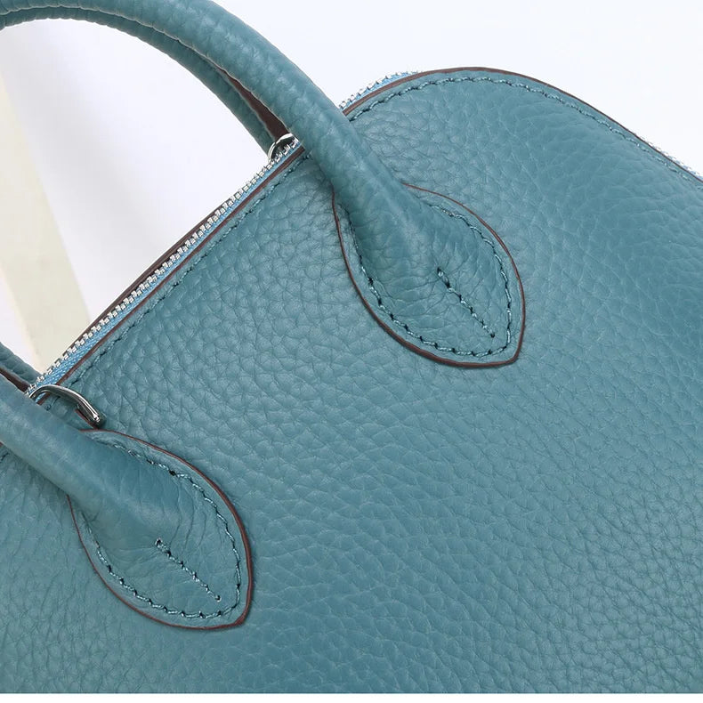 Cow Leather Shell Bag Crossbody Women Messenger Style - Smarsty