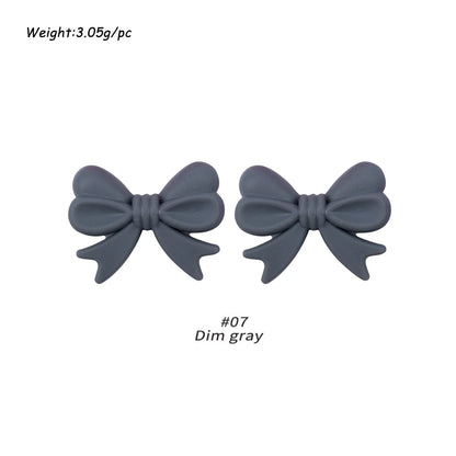 10pcs Silicone Bowknot Beads for DIY Jewelry Making - Smarsty
