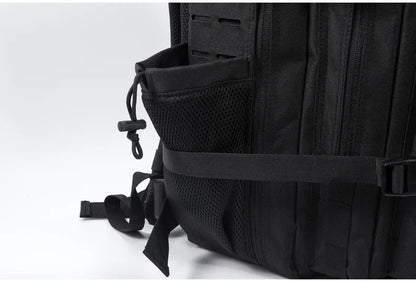 25L/45L Tactical Backpack for Men and Women Outdoor Survival Bug Out Bag Small School Rucksack Hking with Bottle Holder