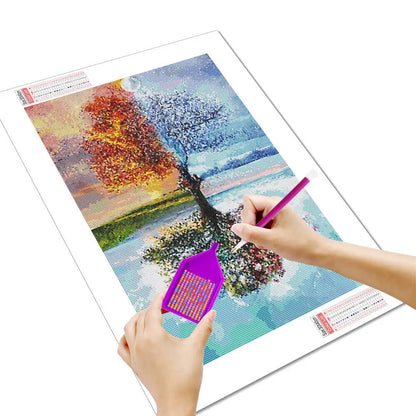Handmade Diamond Painting Tree Landscape Home Decor - Smarsty
