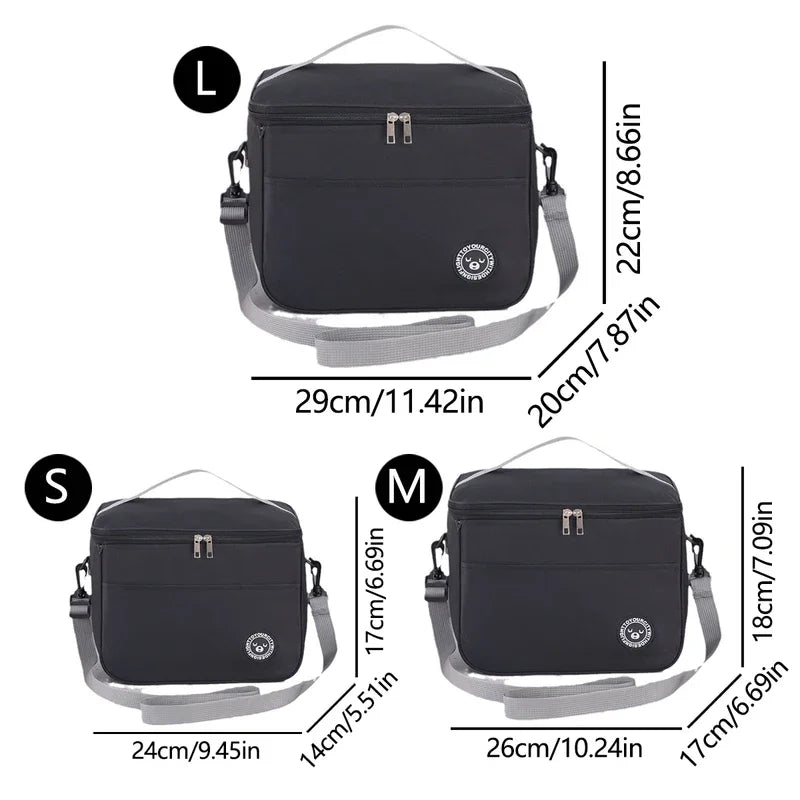 Insulated Lunch Bag Square Bento Bag with Aluminum Foil - Smarsty