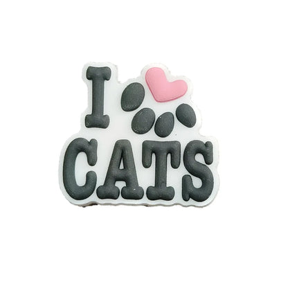 1pc Cute Cartoon Cats PVC Shoe Charms for Clogs Accessories Shoe Decorations Sandals Pins DIY Kids Women Beach Bags Accessories