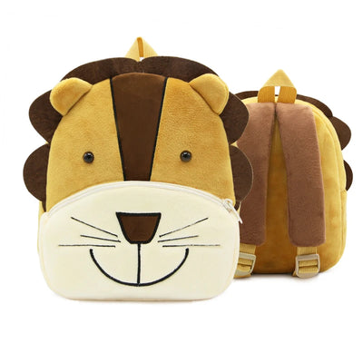 Soft Plush Kids Backpack With Cartoon Animal Design - Smarsty