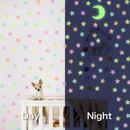 Glow in The Dark Stars Wall Stickers for Kids - Smarsty