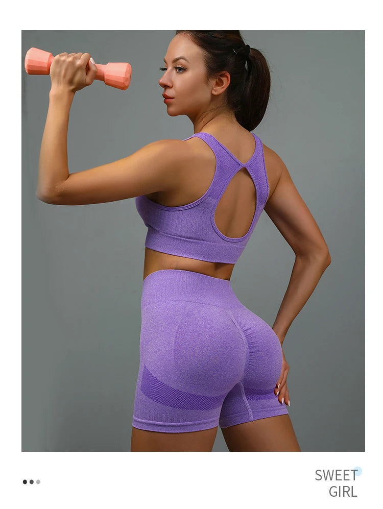 Yoga Shorts Women High Waist Workout Shorts Fitness Yoga Tights Lift Butt Fitness Ladies Yoga Gym Running Short Pants Sportswear - Smarsty