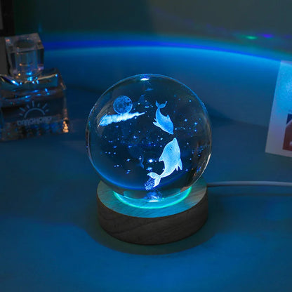 3D Crystal Galaxy Night Light for Home Decor - Smarsty