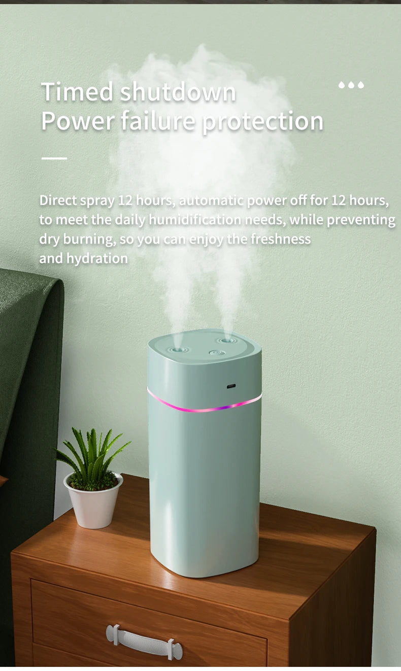USB Essential Oil Humidifier with Double Spray Mist - Smarsty