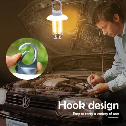 LED Camping Lantern Rechargeable Portable Flashlight Work Light 5 Modes Hanging Tent Lamp 8 Light Filaments Outdoor by Smarsty