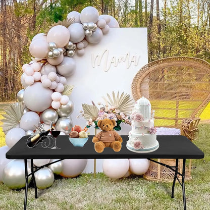 Spandex Table Cover for Rectangle Tables, Washable and Waterproof - Smarsty
