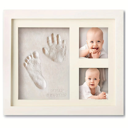 Baby Hand And Footprint Photo Frame Kit Keepsake Memories - Smarsty