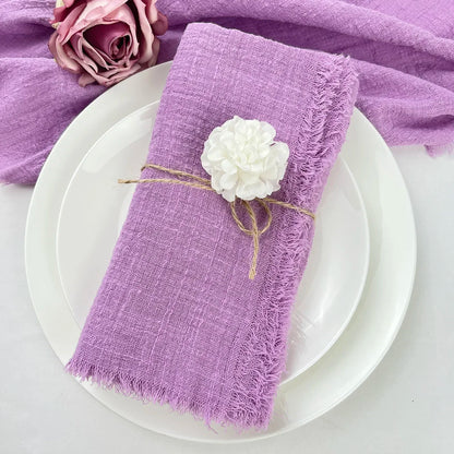 Reusable Cotton Wedding Napkins for Rustic Table Decor - Smarsty