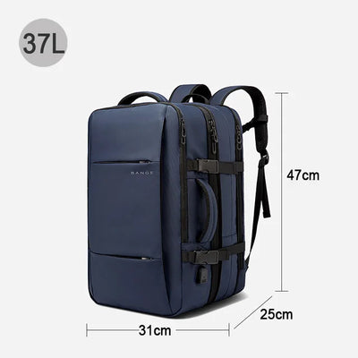 BANGE Expandable Men's Backpack Waterproof 17.3 in Laptop Backpack Man Large Capacity Hiking Travel Bag Male Backpacks for Men - Smarsty
