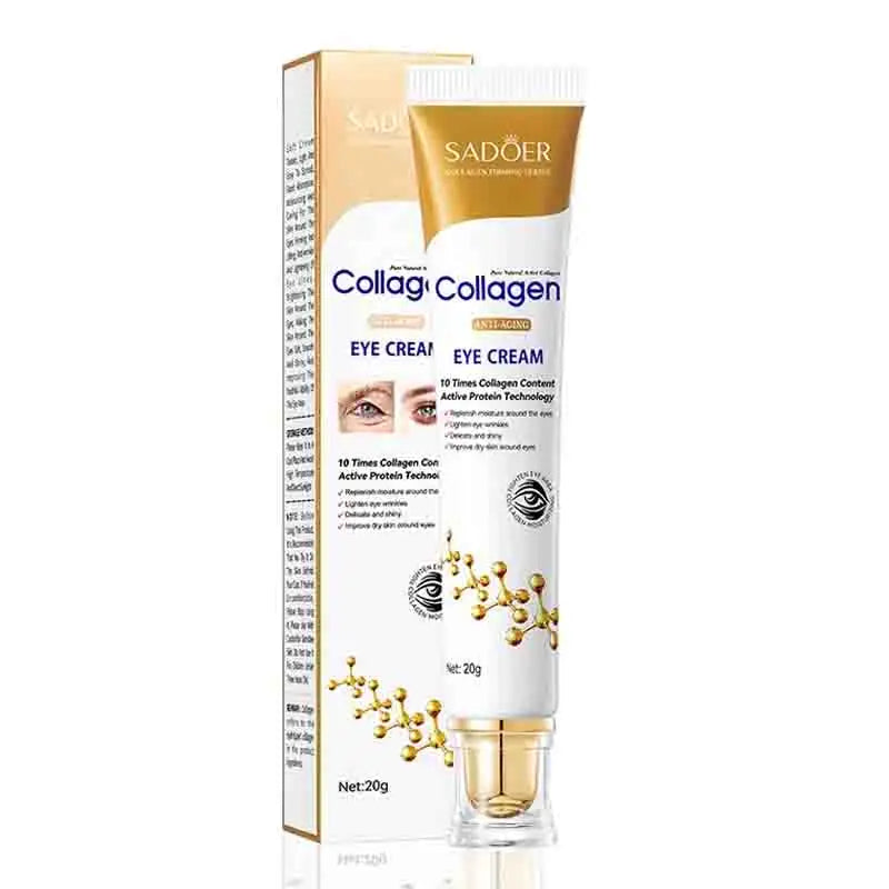 SADOER Collagen Eye Cream for Dark Circles and Puffiness Removal - Smarsty