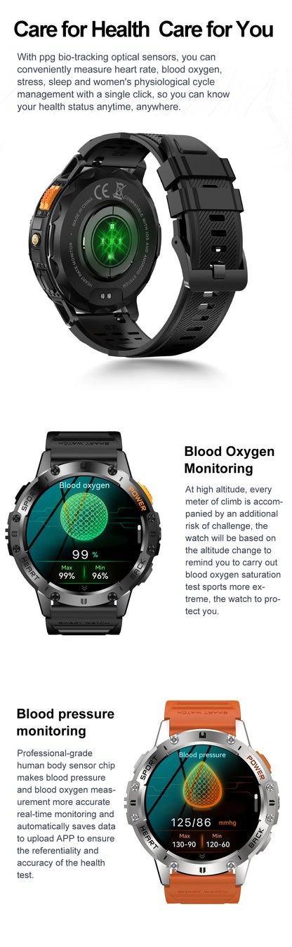AMOLED Waterproof Smart Watch for Fitness Tracking - Smarsty