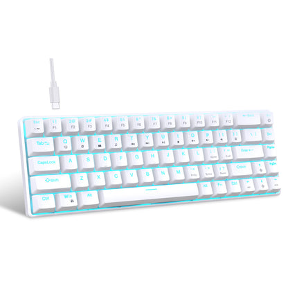 68 Keys Mechanical Keyboard With Ergonomic RGB Backlight